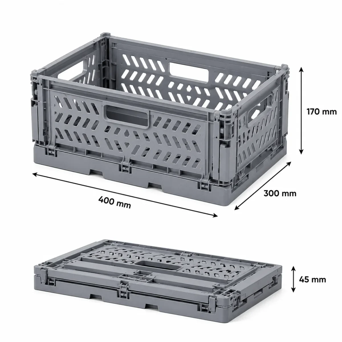 400 × 300 × 170 mm Caisse pliable