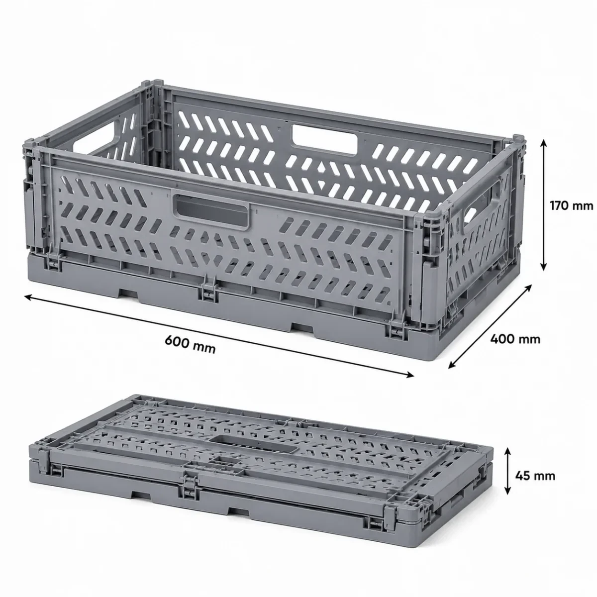 600 × 400 × 170 mm Caja plegable