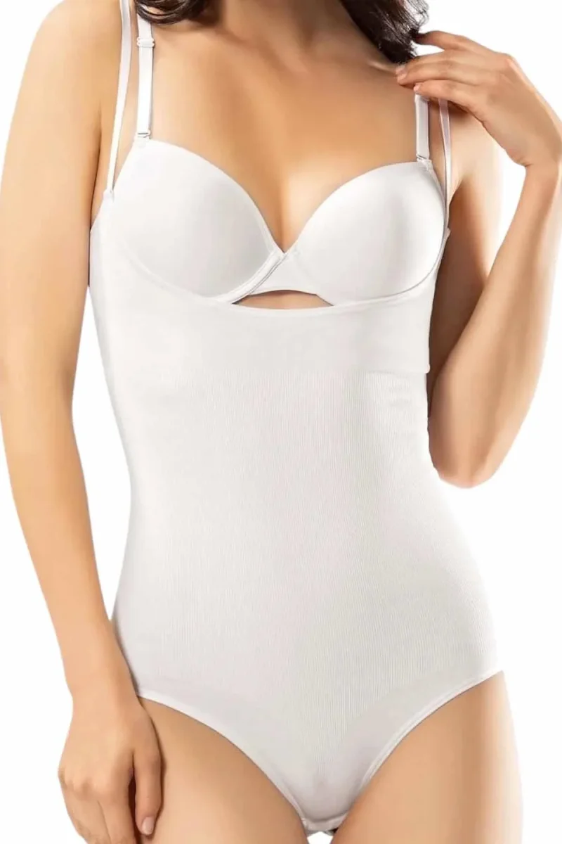 Bodysuit for Women — Seamless Construction, Snap Closure 618 · Black