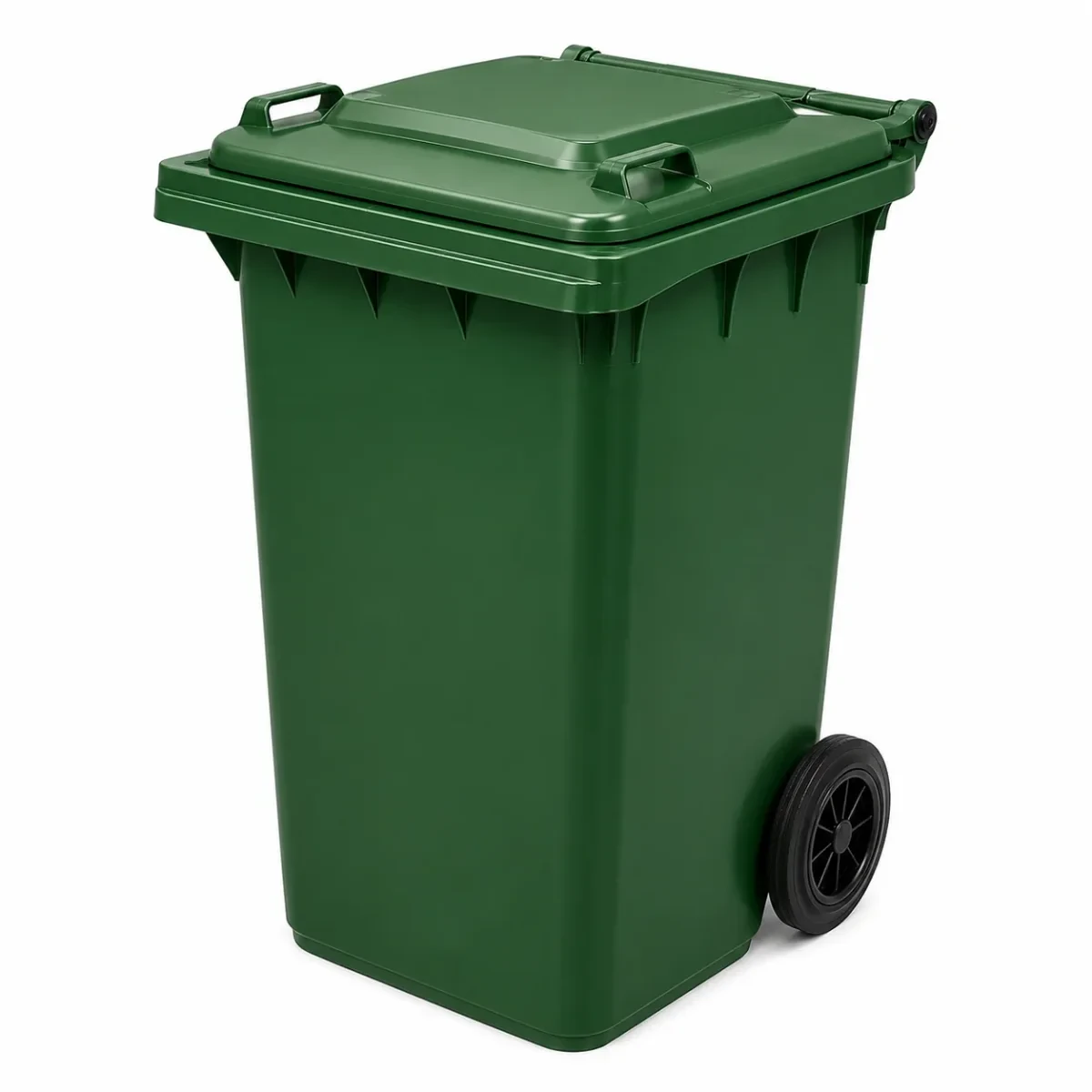 80 L Conteneur à déchets plastique à roulettes
