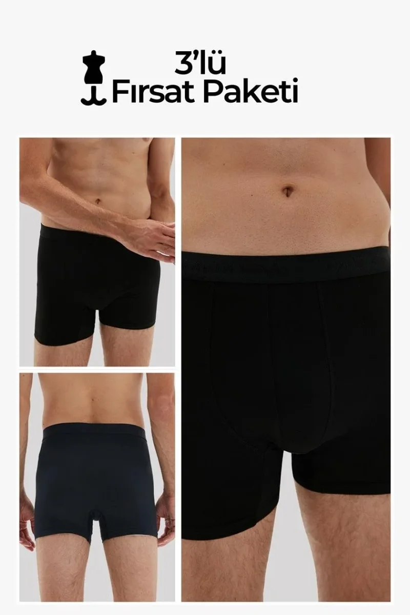 WeWeus Erkek Süper İnce Doğal Bambu Lüks Boxer 1012