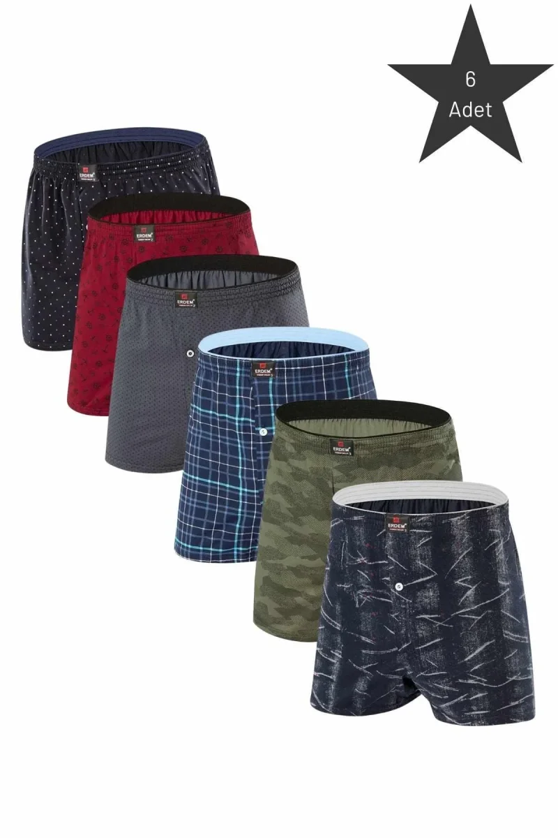 Desenli Penye Boxer 1400DSN06