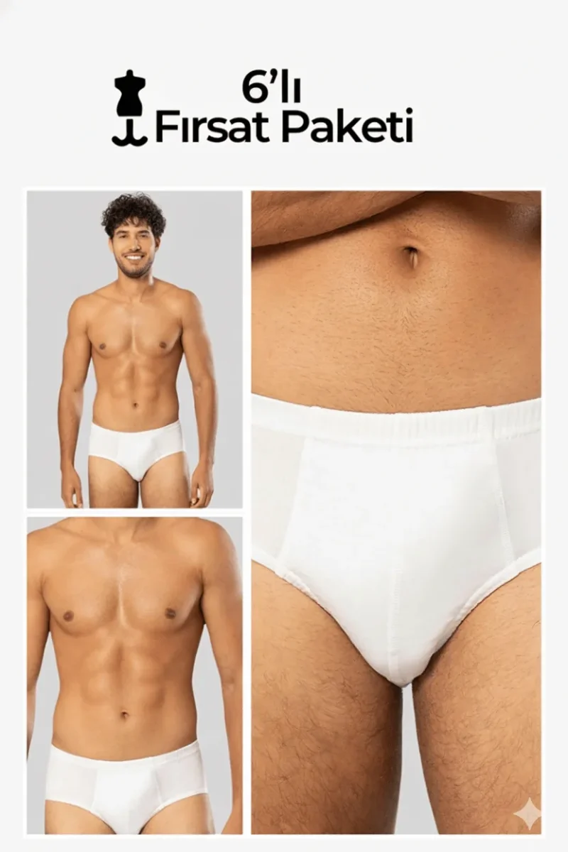Calzoncillo para hombre 13006 · Blanco · Pack de 6