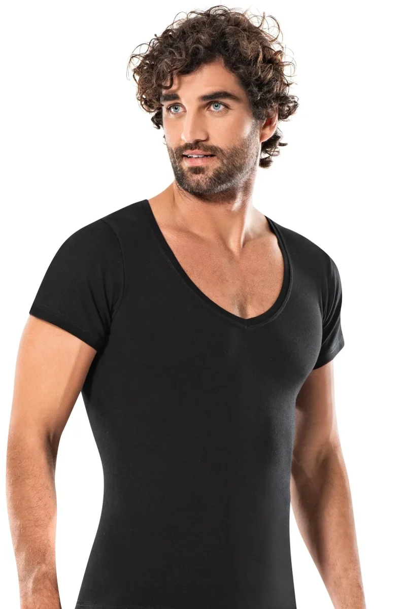 T-shirt pour homme — col en V 1129