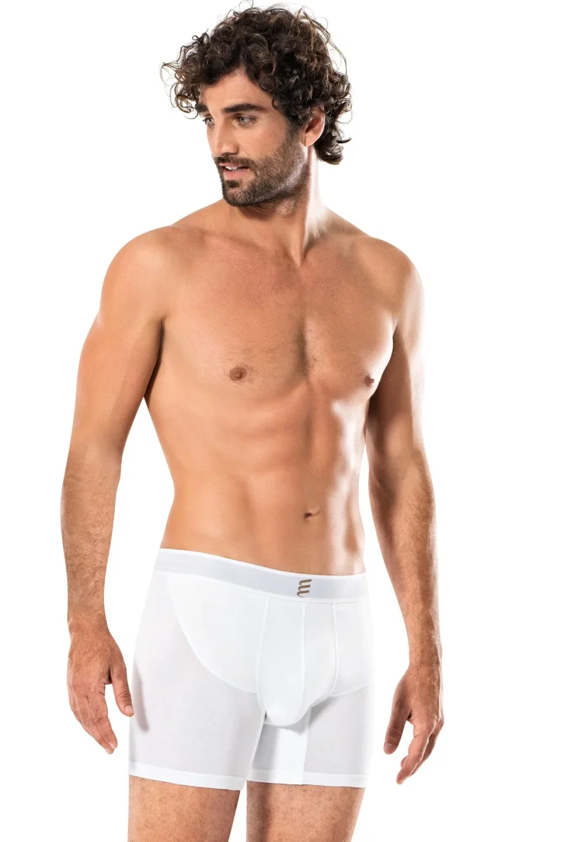 Boxer pour homme 1558 · Blanc / Or