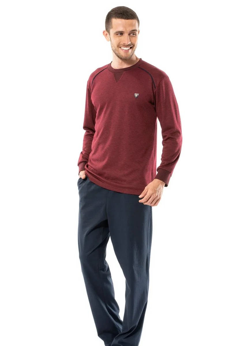 Conjunto de pijama para hombre — manga larga