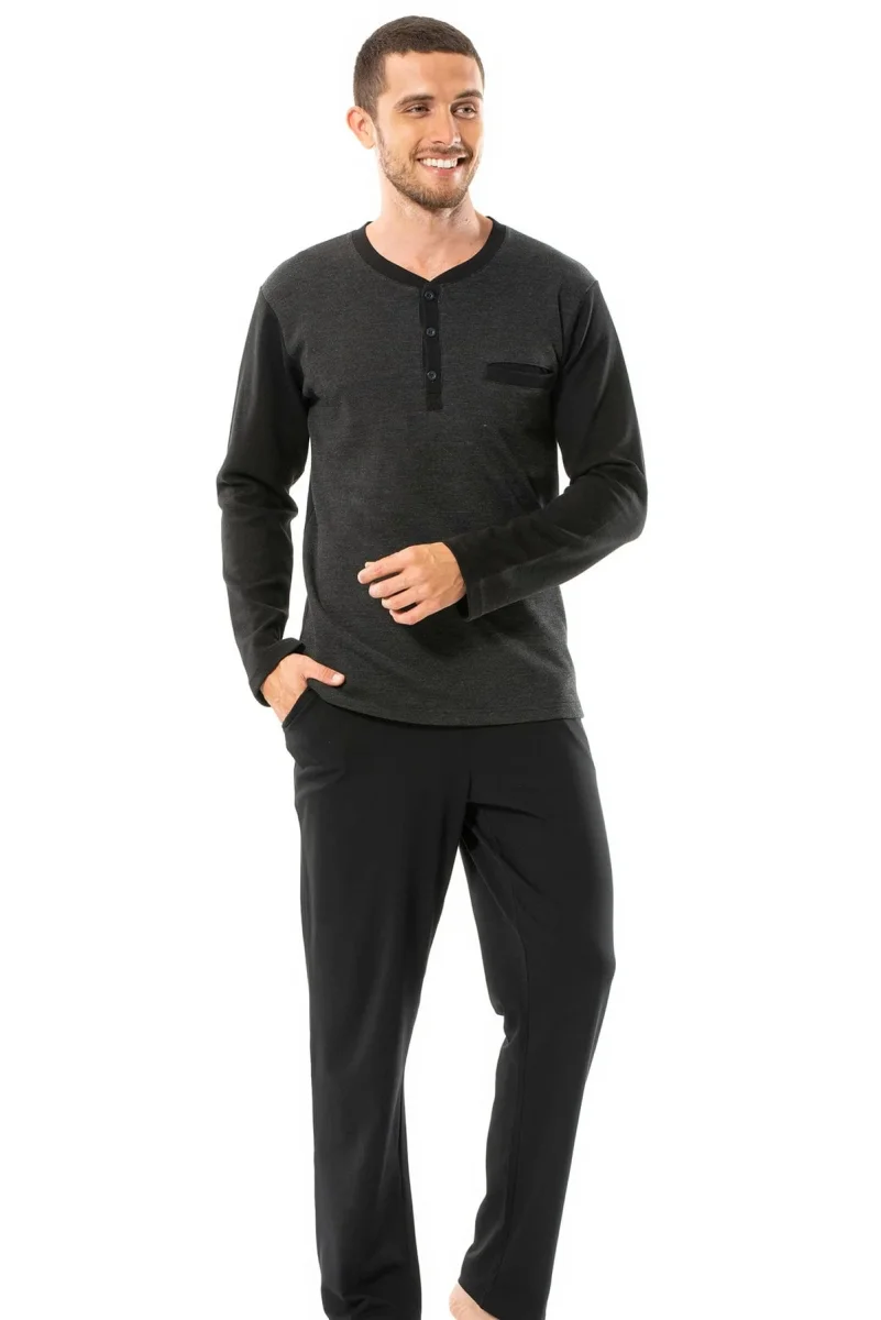 Uzun Kollu Erkek Pijama Takımı