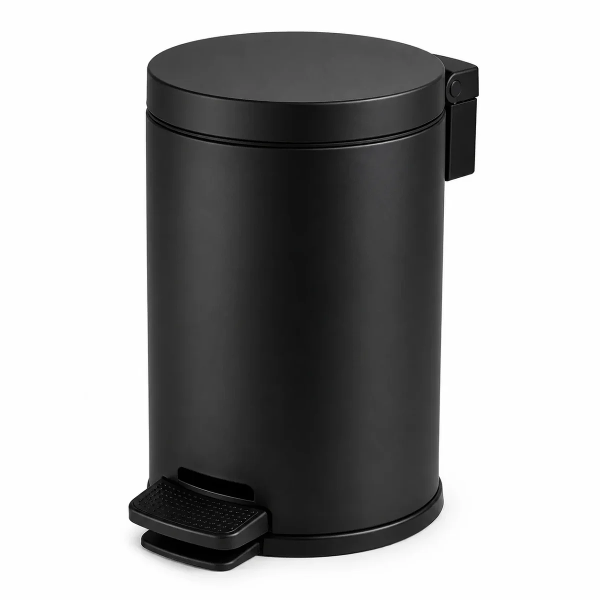 Pera Black Pedal Waste Bins