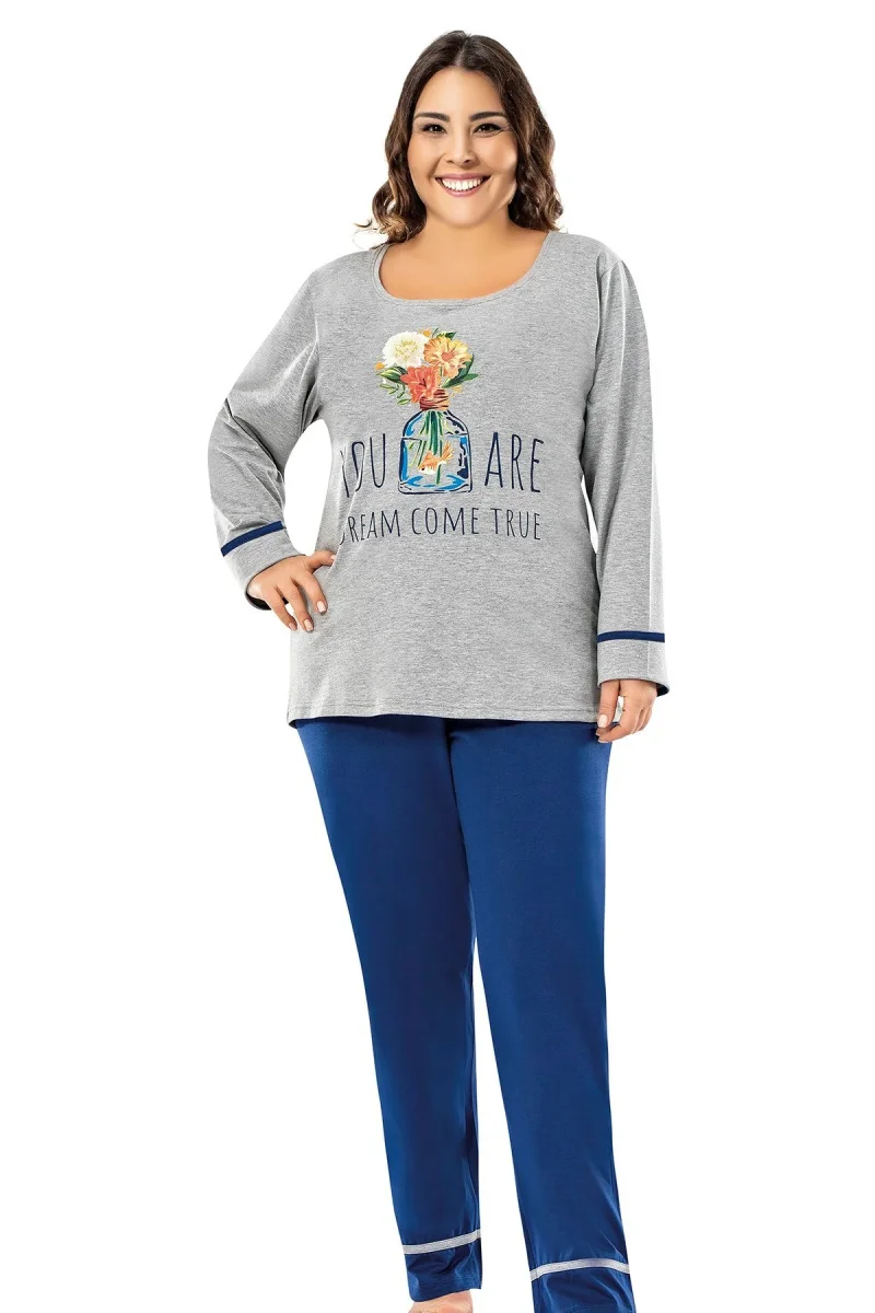 Ensemble pyjama pour femme — usage estival · Gris