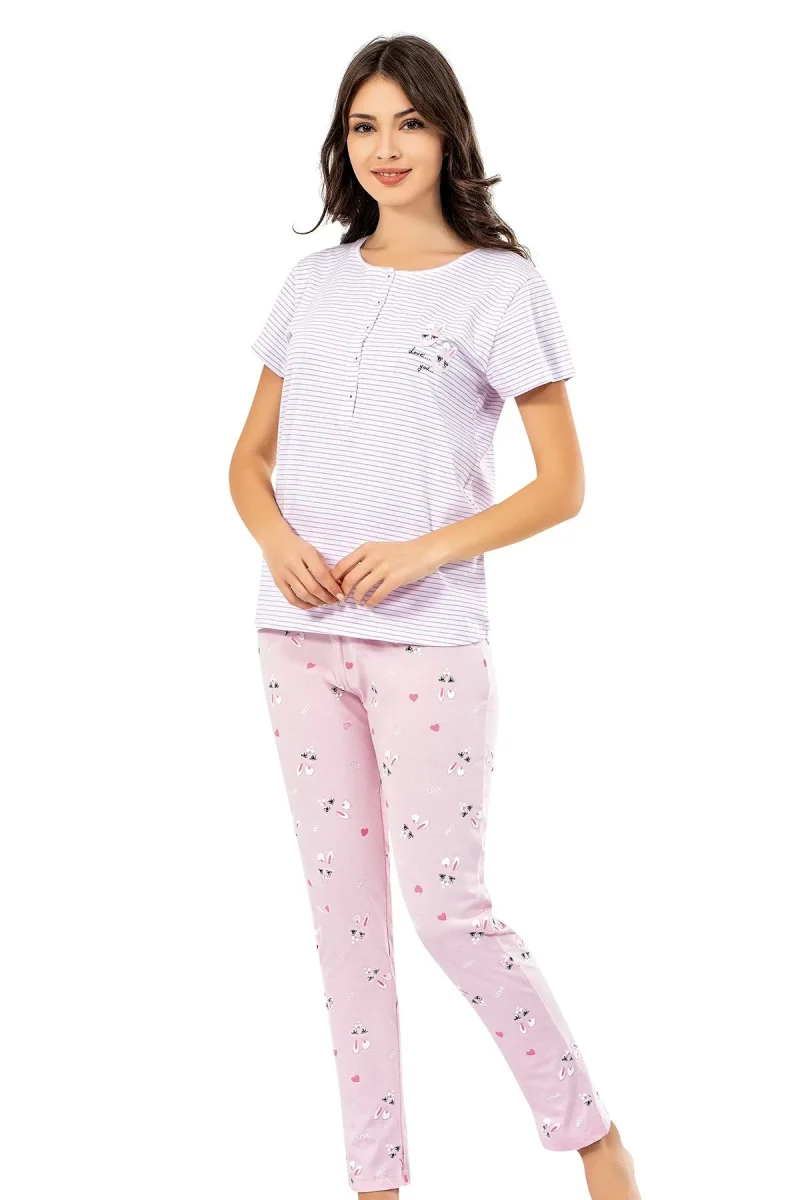 Pyjama Set for Women — Summer Wear · Pink