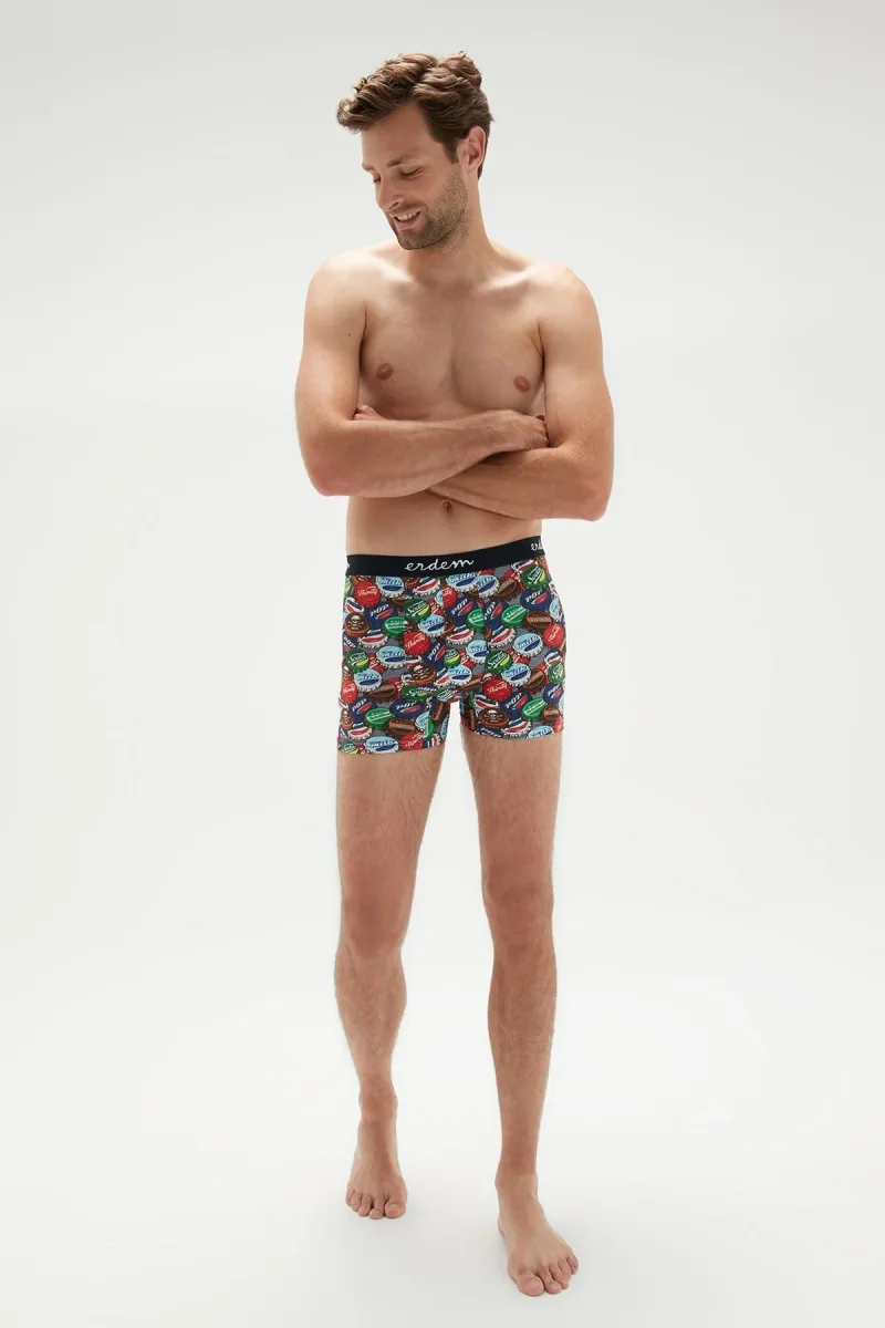 Baskılı Baskılı Dijital Baskılı Erkek Boxer 1458