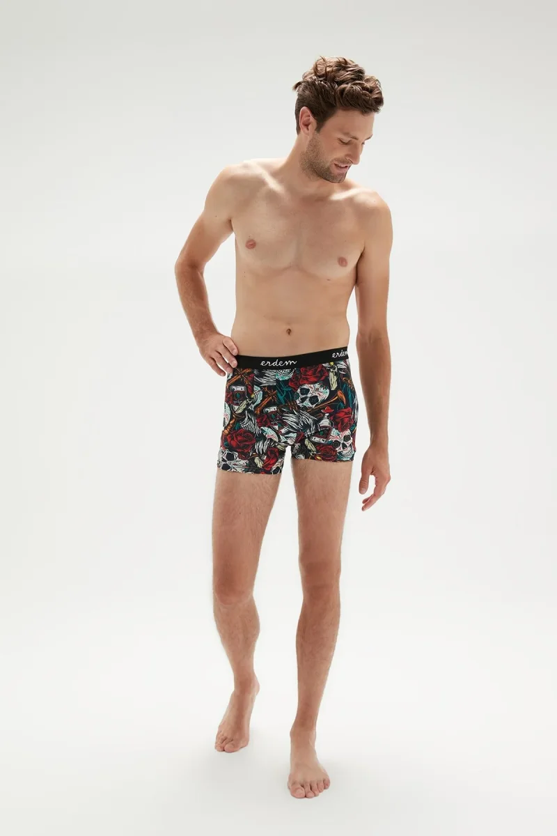 Baskılı Baskılı Dijital Baskılı Erkek Boxer 1458