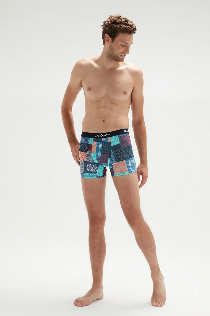 Baskılı Baskılı Dijital Baskılı Erkek Boxer 1458