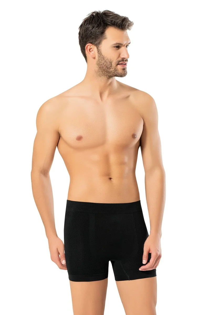 Boxer Shorts for Men — Seamless Construction · Black