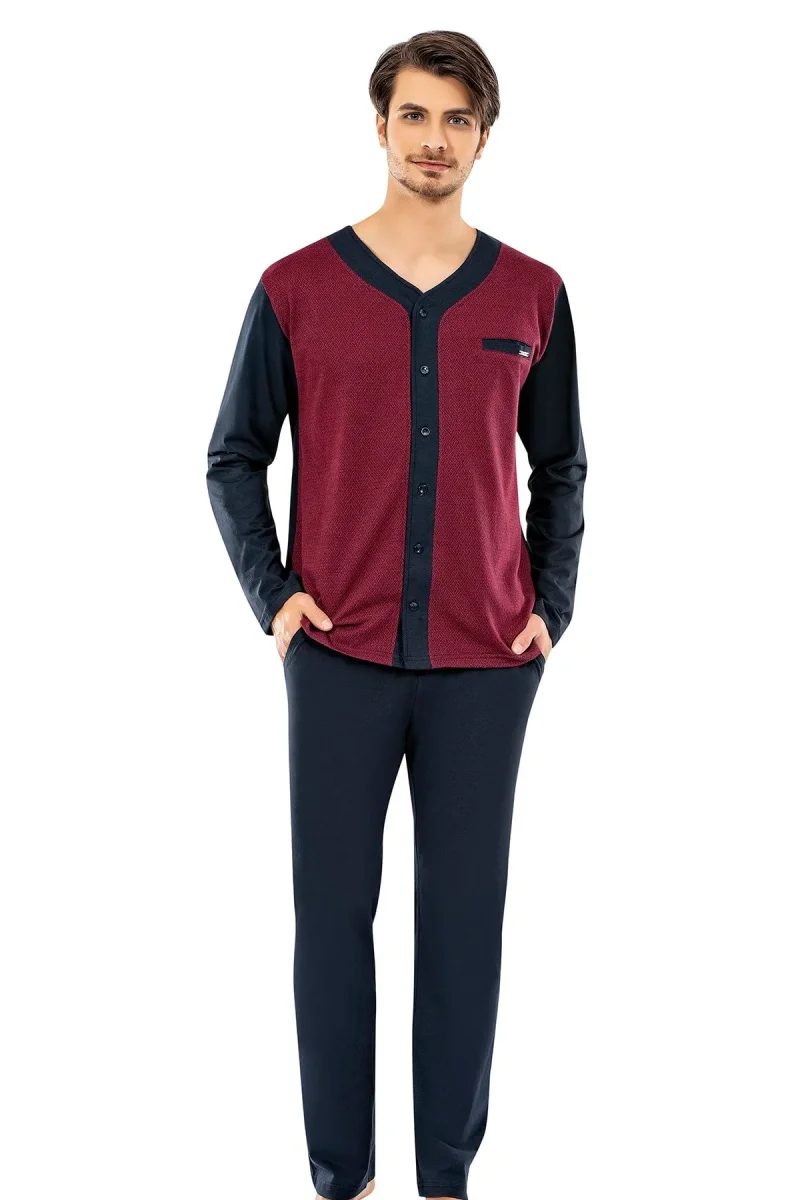Ensemble pyjama pour homme — usage estival · Bordeaux
