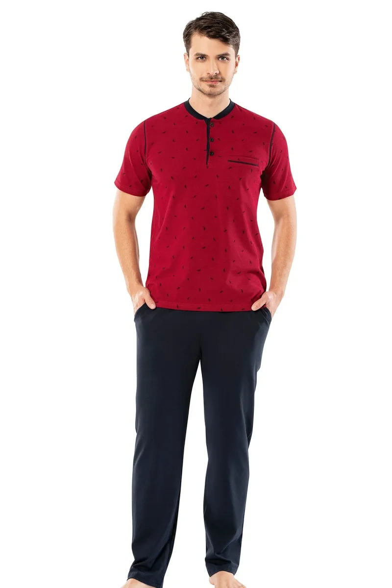 Ensemble pyjama pour homme — usage estival · Bordeaux