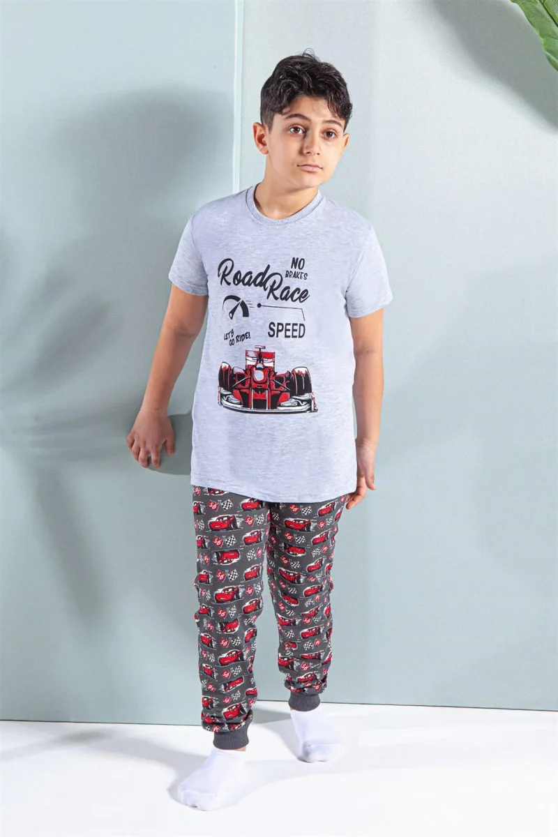 Ensemble pyjama pour garçon · Gris