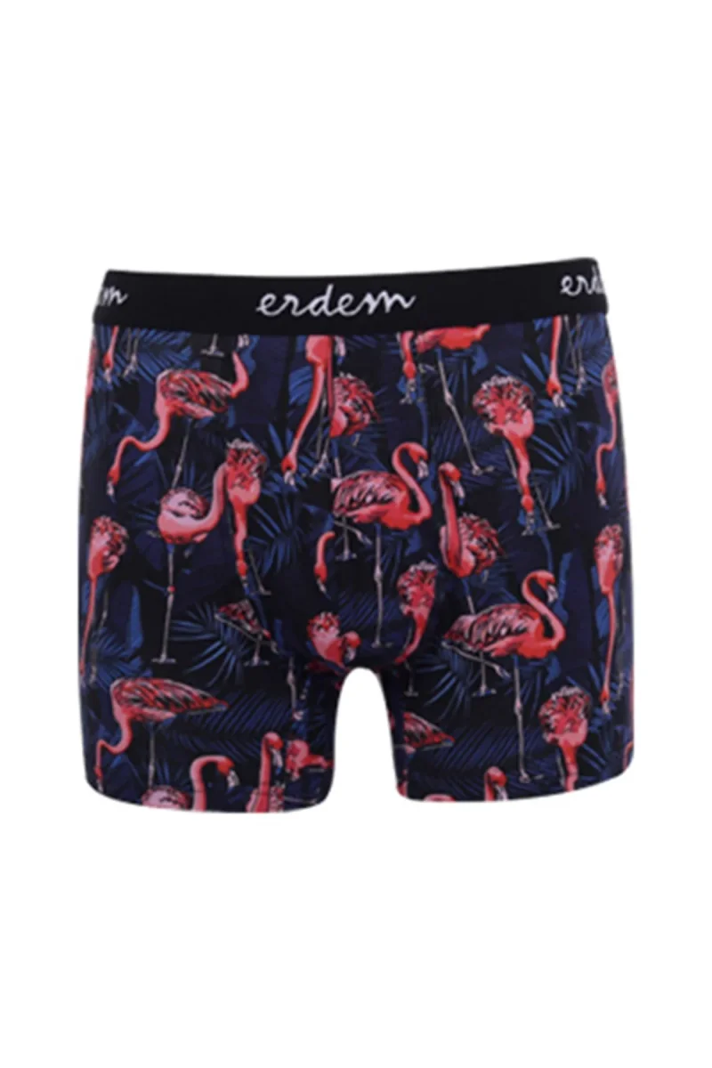 Siyah 5'li Dijital Baskılı Erkek Boxer
