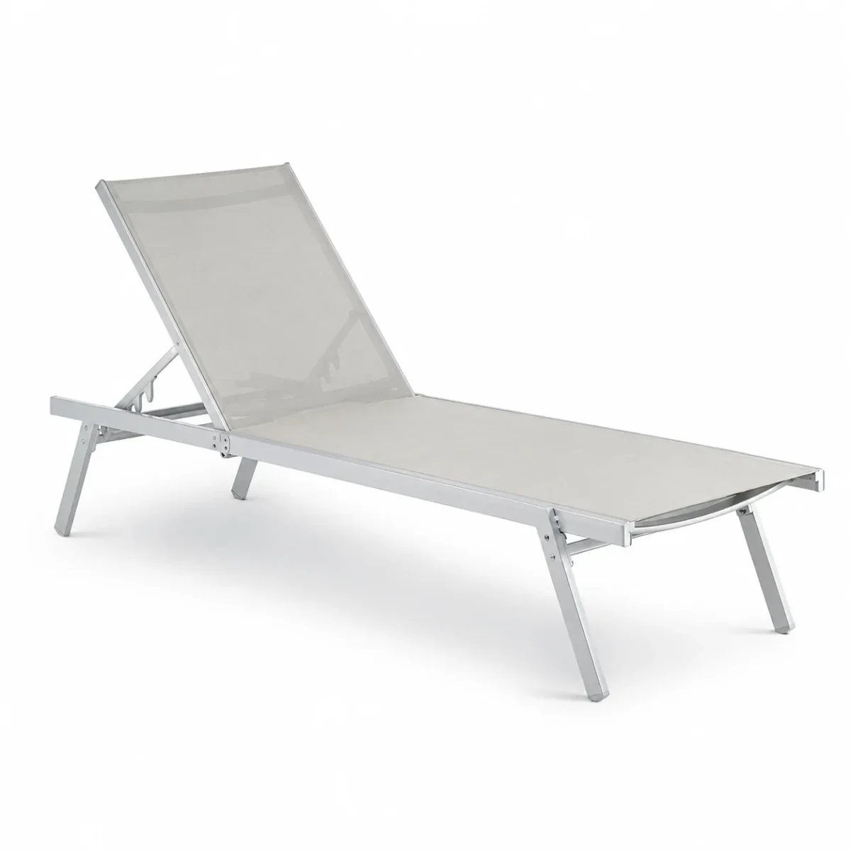 Tumbona de aluminio plegable