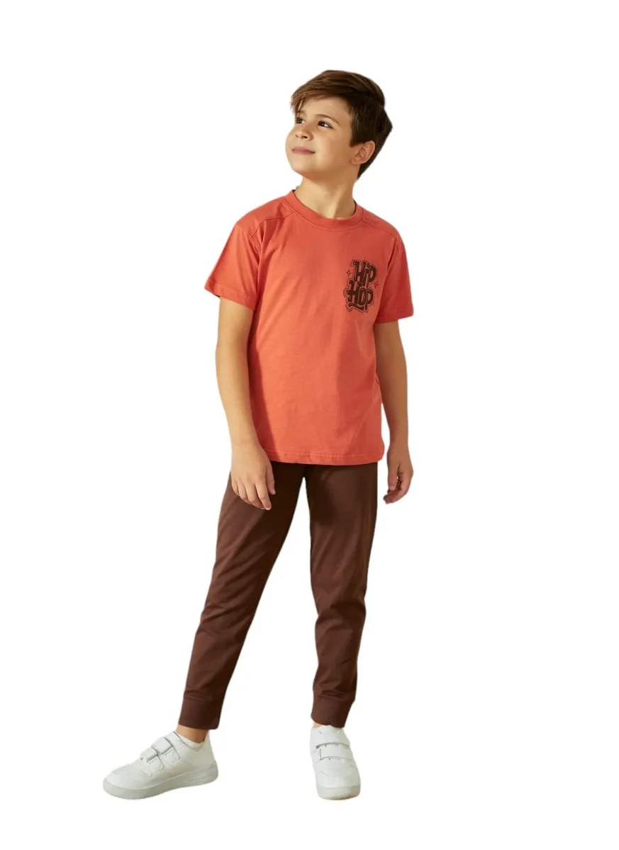 WeWeus ensemble pyjama pour garçon 819 · Saumon