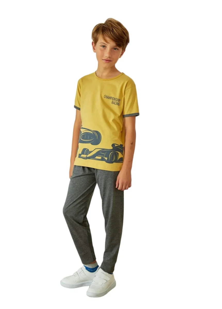 WeWeus ensemble pyjama pour garçon 820 · Moutarde