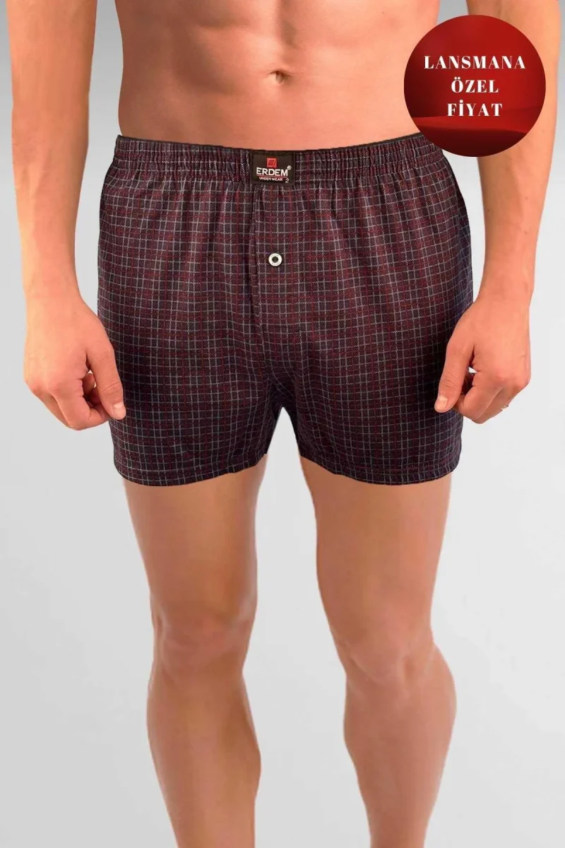 Boxer pour homme — motif imprimé 1400YEKS · Bleu marine