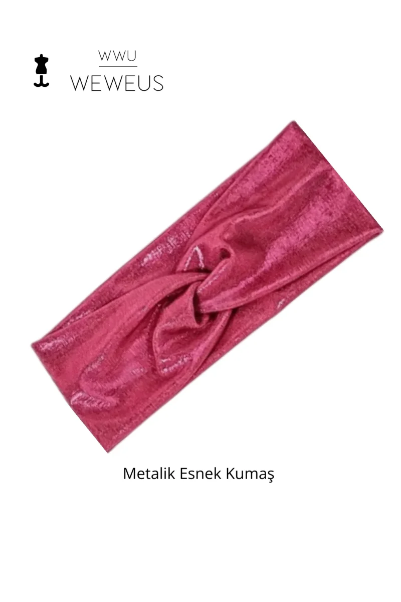 WeWeus bandeau pour femme — qualité premium, détail métallique · Rose / Fuchsia