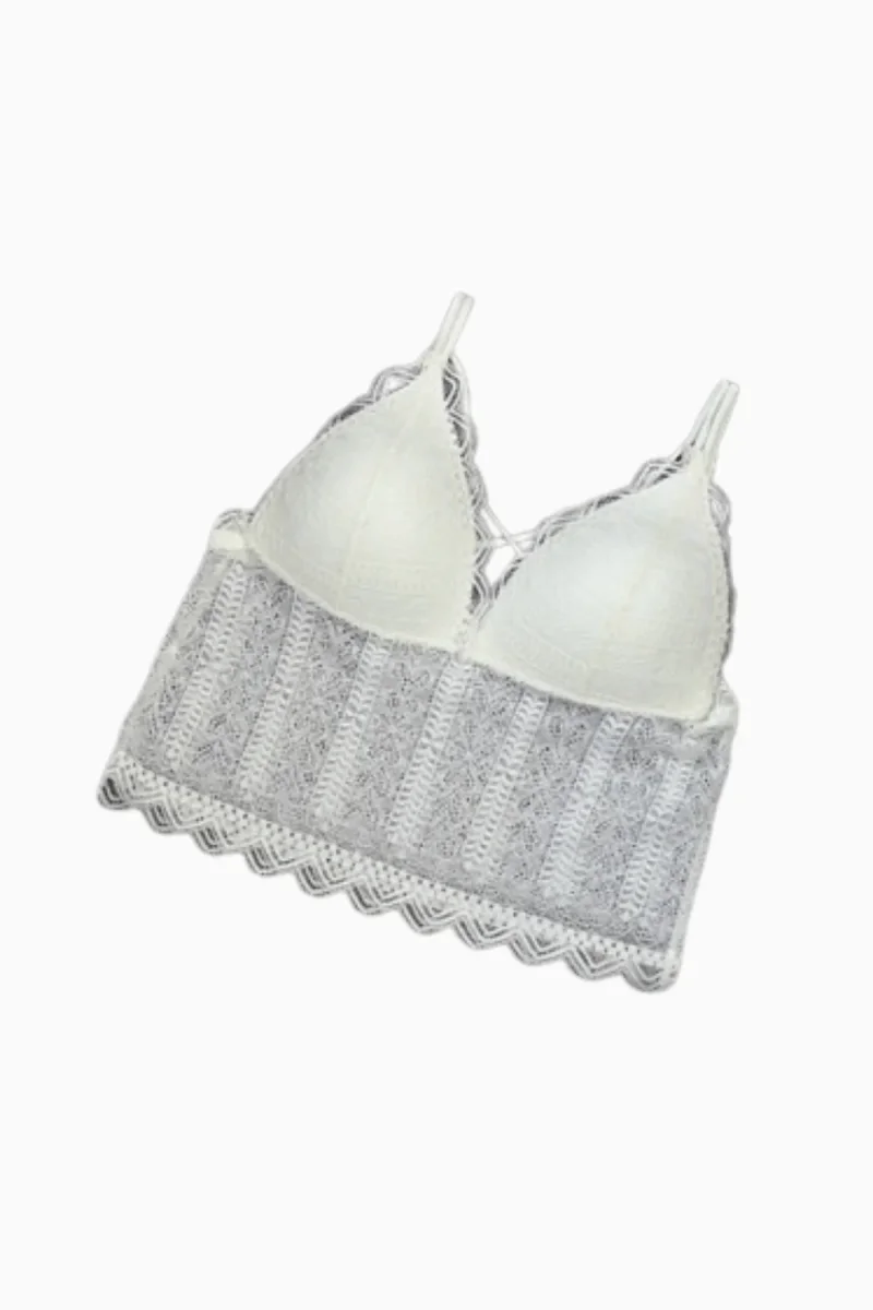 WeWeus Bra for Women — Lace Detail, Unpadded Cups 2217-Ekru · Ecru