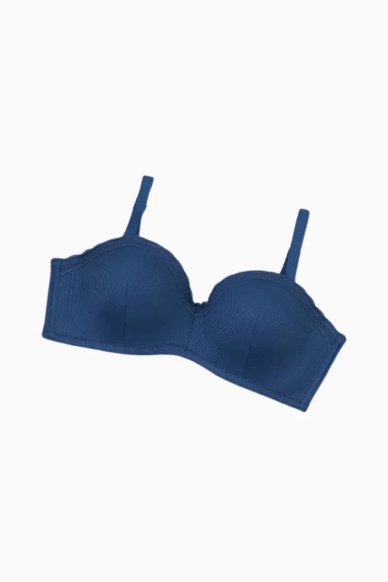 WeWeus sujetador para mujer — copas sin relleno, sin aros 2272-Lacivert · Azul marino